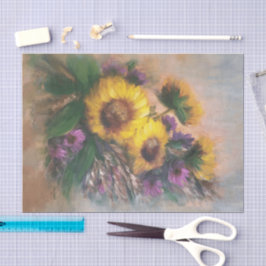 Sonnenblumen Seidenpapier
