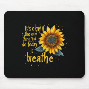 Sonnenblumen-Selbstmordbewusstsein Mousepad