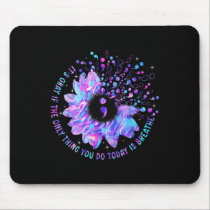 Sonnenblumen-Selbstmordpräventions-Wochenbewusstse Mousepad