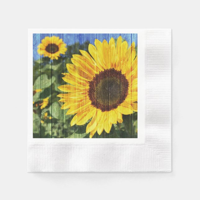 Sonnenblumen Serviette (Vorderseite)