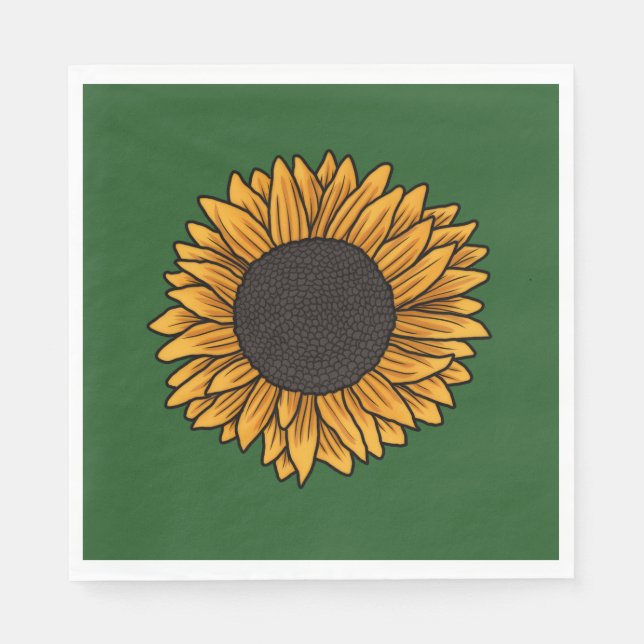 Sonnenblumen-Serviette Serviette (Vorderseite)