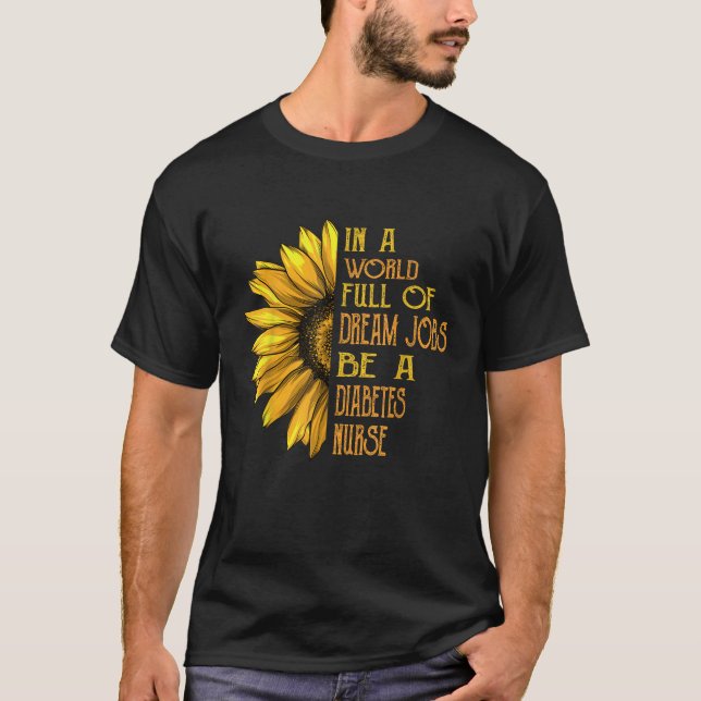 Sonnenblumen Shirts Diabetes Shirts (Vorderseite)