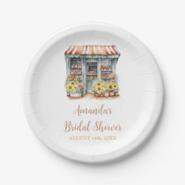 Sonnenblumen Sie ist vom Brautparty Pappteller