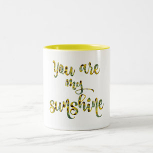 Sonnenblumen Sie sind mein Sonnenscheinangebot Zweifarbige Tasse