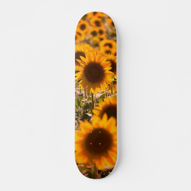 Sonnenblumen Skateboard (Vorne)