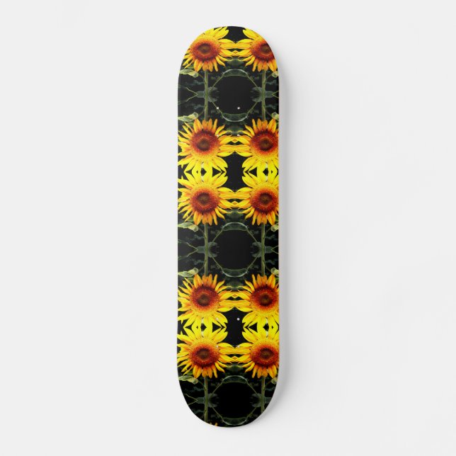 Sonnenblumen Skateboard (Vorderseite)