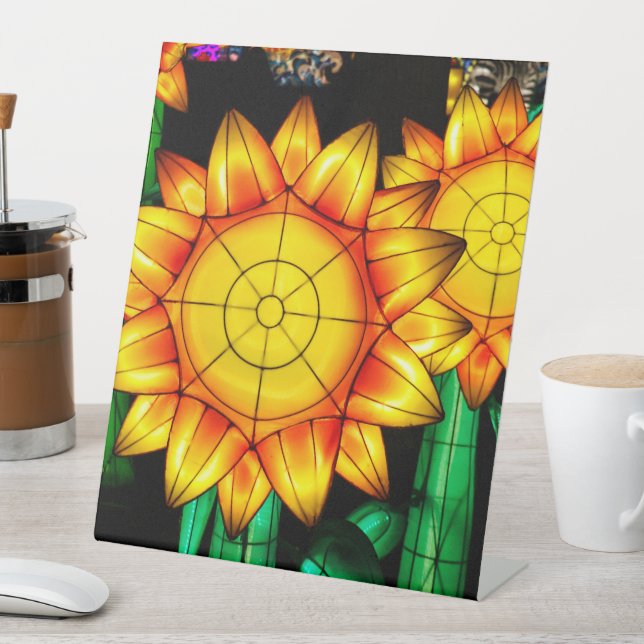 Sonnenblumen Sockelschild (In Situ)