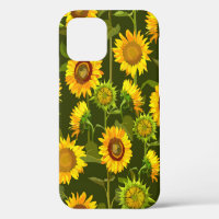 Sonnenblumen Sommernahtloses Muster
