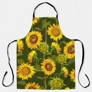 Sonnenblumen Sommernahtloses Muster Schürze