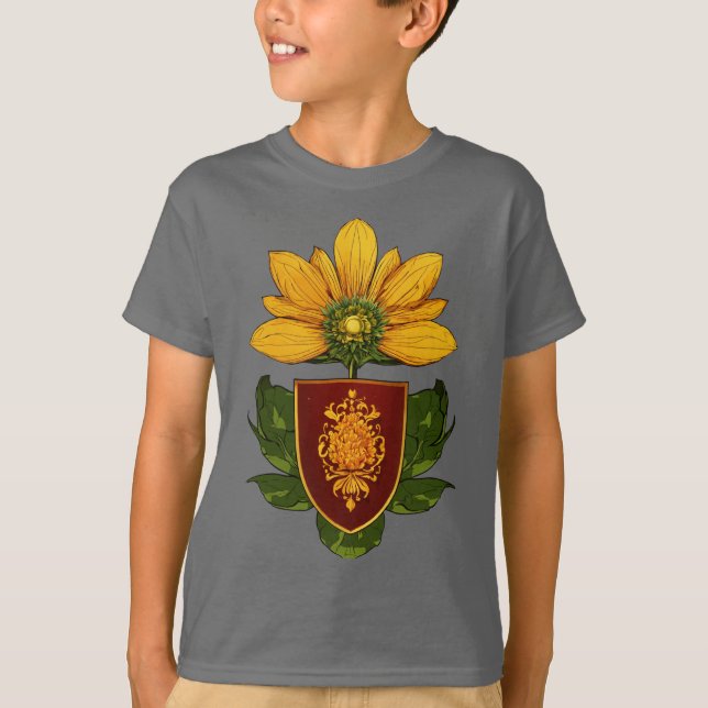 Sonnenblumen & Sonne - Symbol für Optimismus und W T-Shirt (Vorderseite)