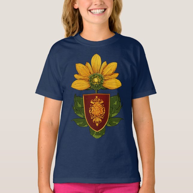 Sonnenblumen & Sonne - Symbol für Optimismus und W T-Shirt (Vorderseite)