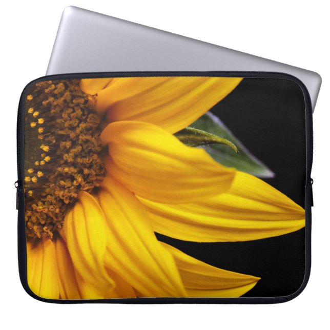 Sonnenblumen - Sonnenblume kundengebundener Laptopschutzhülle (Vorderseite)