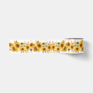 Sonnenblumen Sonnengelb Satinband