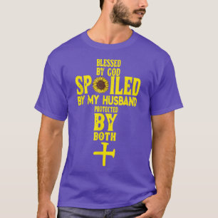 Sonnenblumen Spaß gesegnet von Gott und verwöhnt v T-Shirt