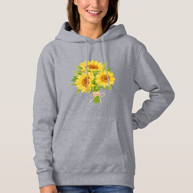 Sonnenblumen speziell für sie hoodie (Vorderseite)