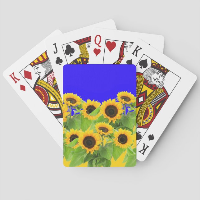 Sonnenblumen Spielkarten (Rückseite)