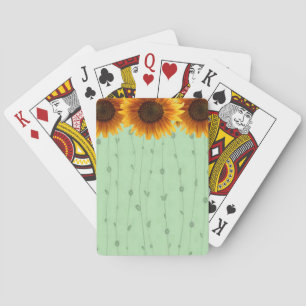 Sonnenblumen Spielkarten-Deck Spielkarten