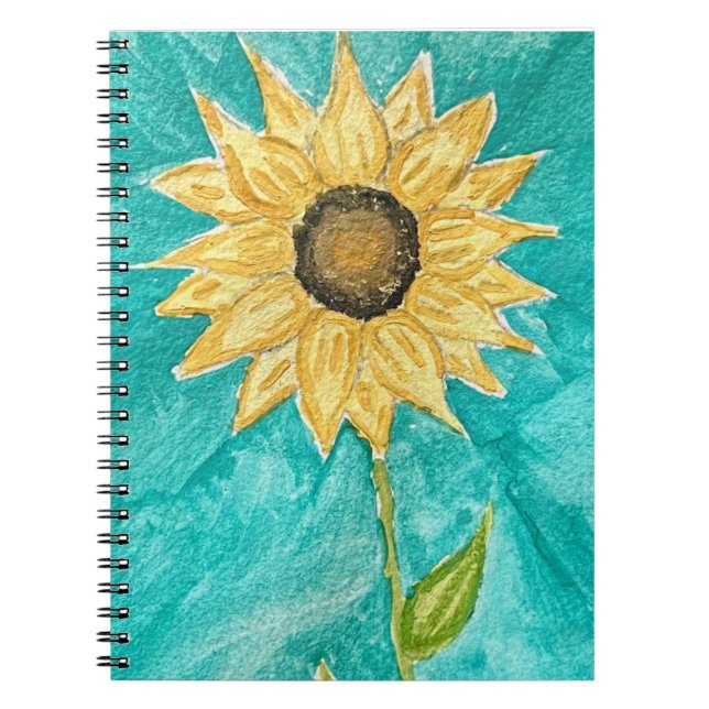 Sonnenblumen Spiral Foto Notebook Notizblock (Vorderseite)