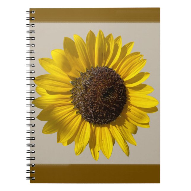 Sonnenblumen-SpiralNotebook Notizblock (Vorderseite)