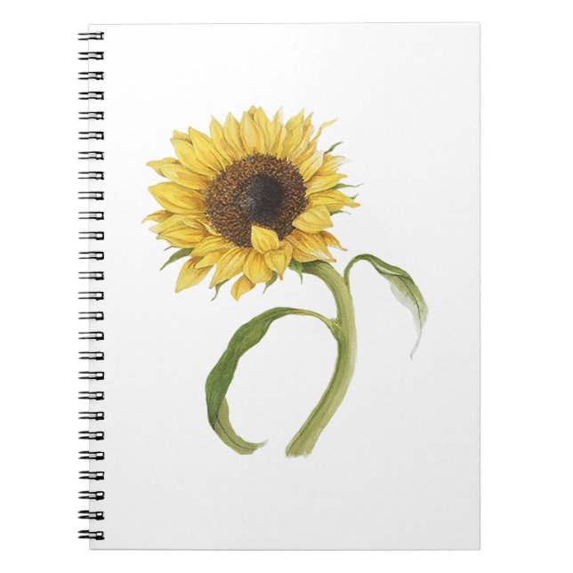 Sonnenblumen-SpiralNotebook Notizblock (Vorderseite)