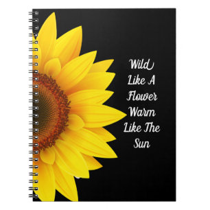 Sonnenblumen-SpiralNotebook Notizblock