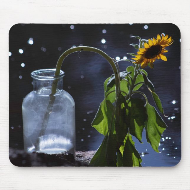 Sonnenblumen-Sternen-Mauspad Mousepad (Vorne)