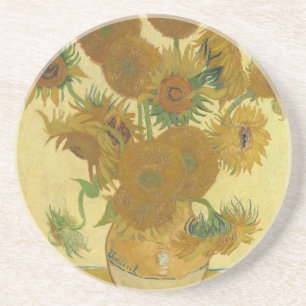 Sonnenblumen, Stillleben Ölgemälde, Van Gogh Getränkeuntersetzer