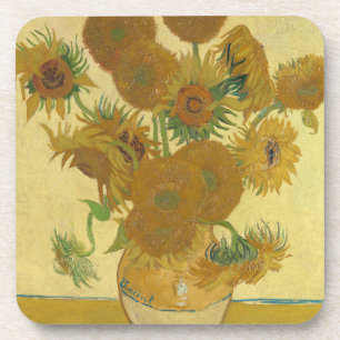 Sonnenblumen, Stillleben Ölmalerei, Van Gogh Getränkeuntersetzer