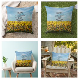 Sonnenblumen Stilvolle Elegante Wählen Sie eine Ma Kissen