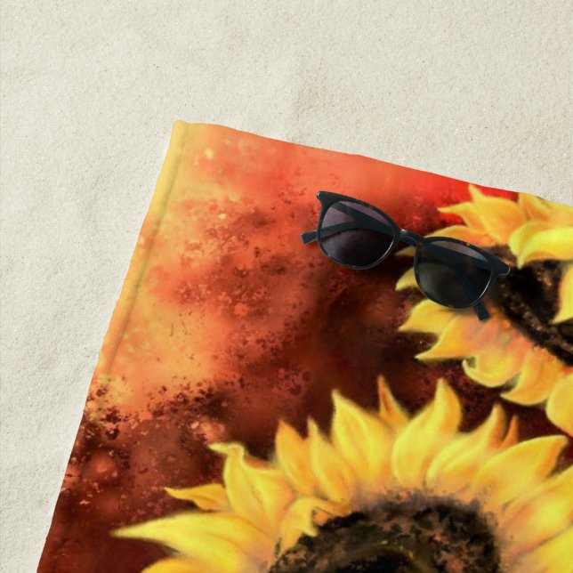 Sonnenblumen Strandtuch (Beispiel)