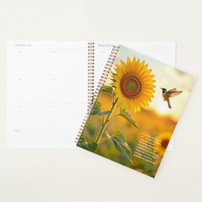 Sonnenblumen-Symbolik-Kalender Planer (Anzeige)