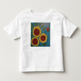 Sonnenblumen-T - Shirt für Kleinkinder