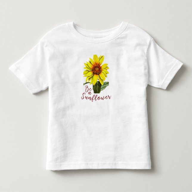 Sonnenblumen-T-Shirt für Kleinkinder Kleinkind T-shirt (Vorderseite)