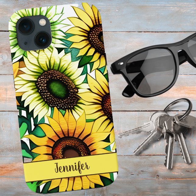 Sonnenblumen Tapete  iPhone Hülle (Von Creator hochgeladen)