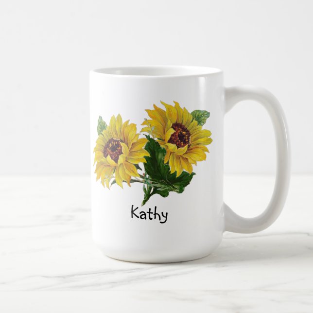 Sonnenblumen Tasse (Rechts)