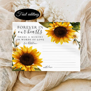 Sonnenblumen teilen sich eine Gedächtnisbeerdigung