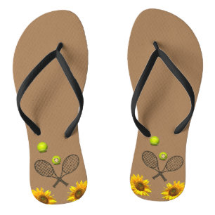 Sonnenblumen Tennis Flip Flops