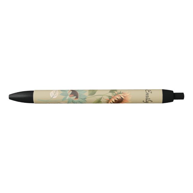 Sonnenblumen-Themename-Stift für Planer Kugelschreiber (Vorderseite)