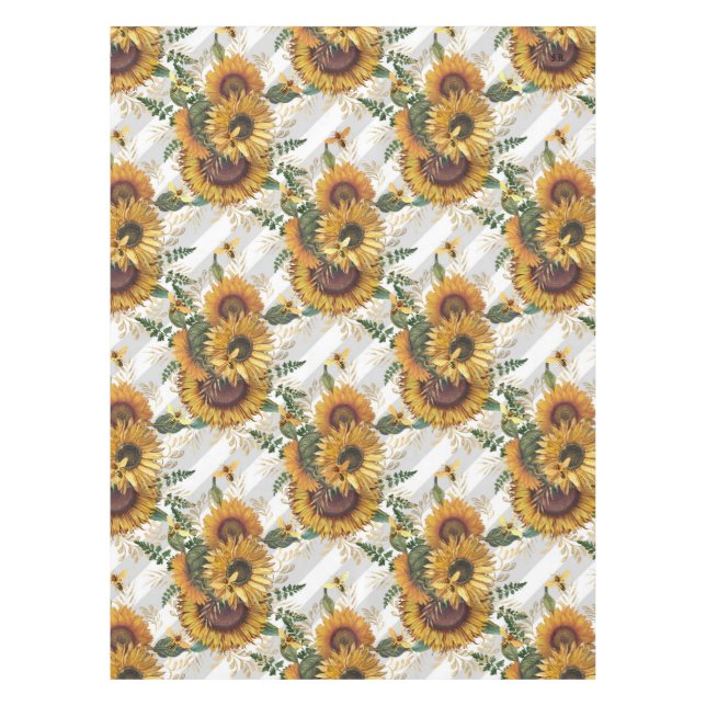 Sonnenblumen Tischdecke (Vorderseite)