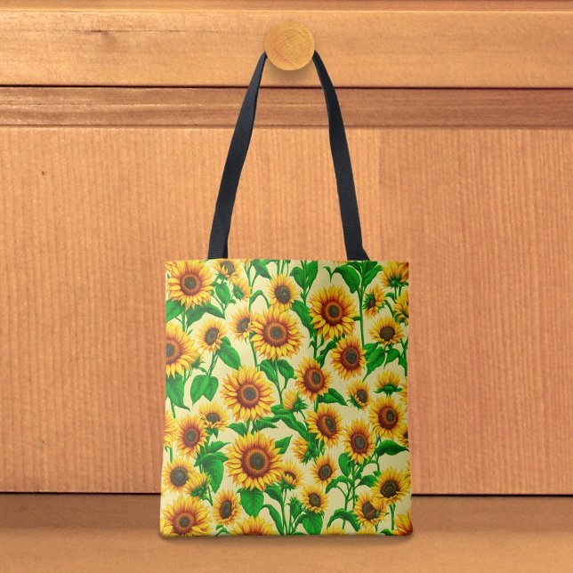 Sonnenblumen-Tragetasche (Tote bag with sunflowers)