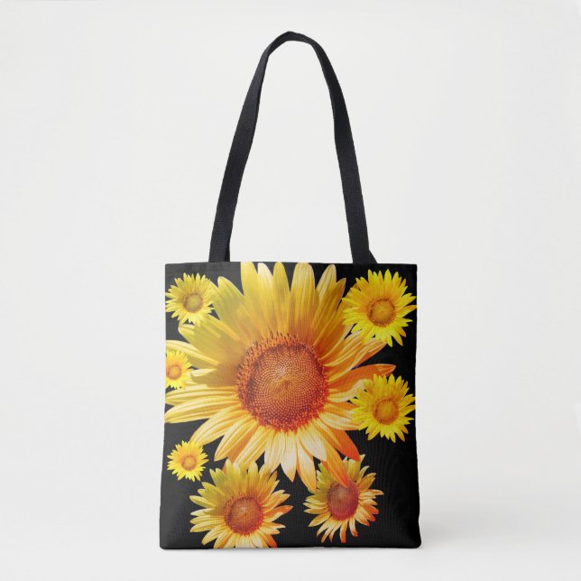 Sonnenblumen-Tragetasche (Vorderseite)