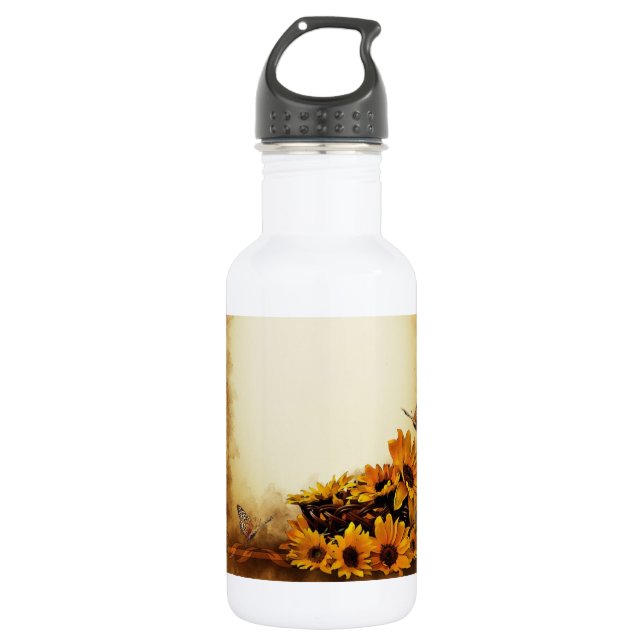 Sonnenblumen Trinkflasche (Vorderseite)