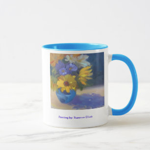 Sonnenblumen u. Gänseblümchen-Tasse Tasse