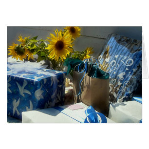 Sonnenblumen u. Geschenke