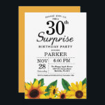 Sonnenblumen Überraschung 30. Geburtstag Einladung<br><div class="desc">Sonnenblumen Überraschung 30. Geburtstag Einladung. Blume mit Blumen und weißem Hintergrund. Vintages Retro. Frauen zum Geburtstag. 12. 13. 15. 16. 18. 20. 21. 30. 40. 50. 60. 70. 80. 90. 100., jedes Alter. Printable Digital. Für weitere Anpassungen klicken Sie bitte auf die Schaltfläche "Anpassen" und verwenden Sie unser Designwerkzeug, um...</div>