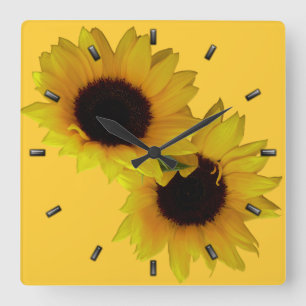 Sonnenblumen Uhr Gelbe Sonnenblumen Wand Uhren