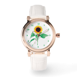 Sonnenblumen-Uhr Modern Armbanduhr