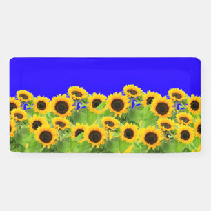 Sonnenblumen ukrainische Flag Farben Banner-Unters Banner
