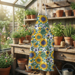 Sonnenblumen Ukrainische Petrikivka-Volkskunst Schürze