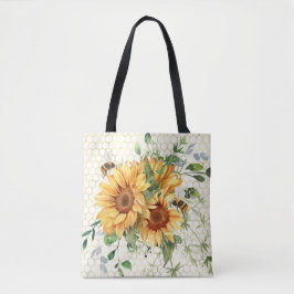 Sonnenblumen und Bienen